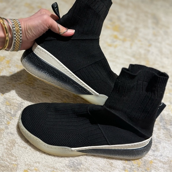 Stella McCartney Shoes - Stella McCartney Women's Black Stretch Sock Sneakers